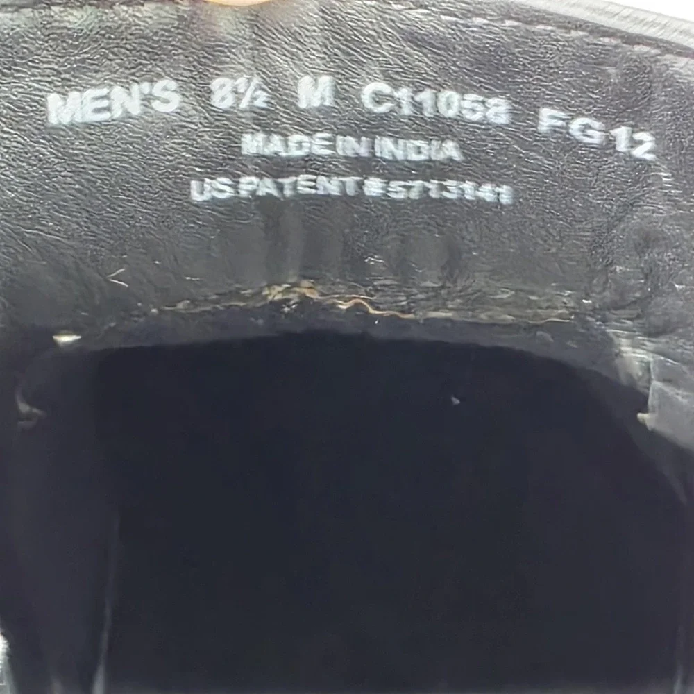 Cole Haan Boots Mens 8.5 Black Leather Air Chelsea Ankle Lug Sole Pull On